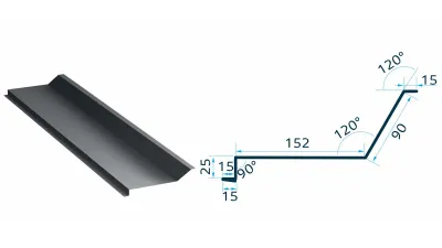 Glaf calcan lateral canto 2m 320